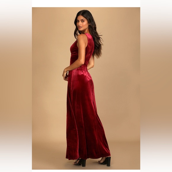 Lulus | Dresses | Stunning Luxury Wine Red Velvet Sleeveless Maxi Dress | Poshmark Lulus | Dresses | Stunning Luxury Wine Red Velvet Sleeveless Maxi Dress | Poshmark